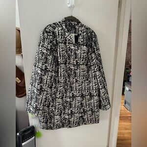 Metallic light weight coat